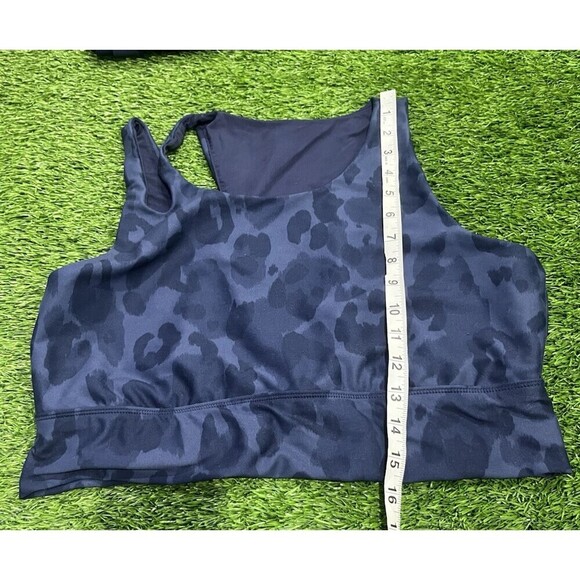 DSG Women's Cropped Leggings Sports Bra Blue Animal Print Set 2XL - Picture 8 of 9